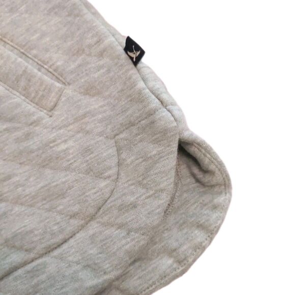 EDDIE BAUER Quilted Pullover Women Gray Snap Front Size M NEW - Picture 6 of 14